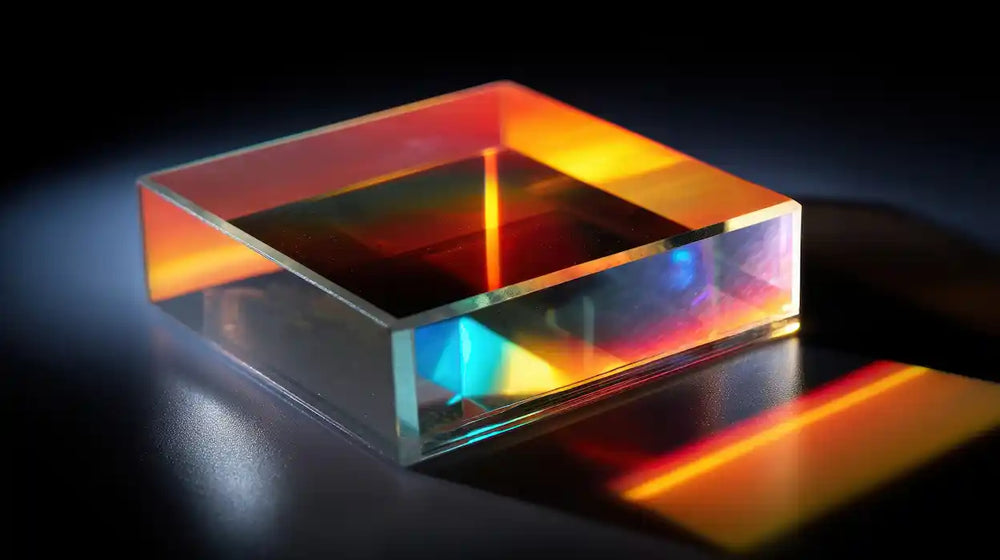 optical prism reflecting light for solar applications