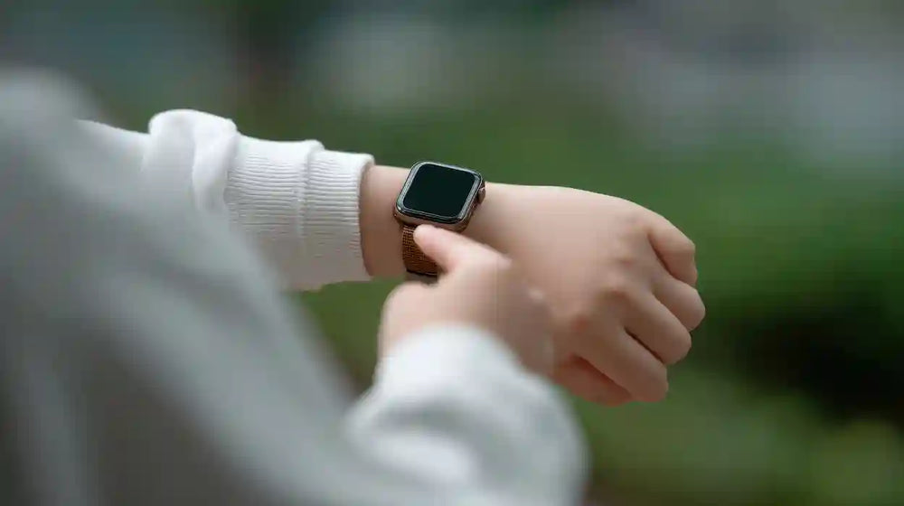 apple watch on wrist