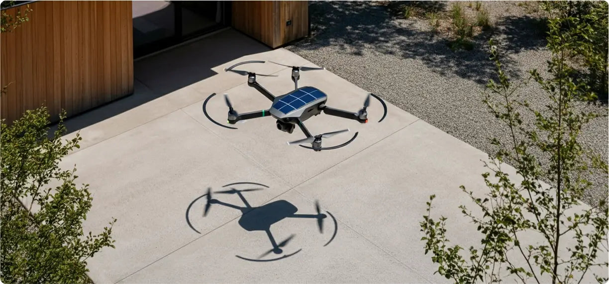 flying drone powered by next gen solar technology